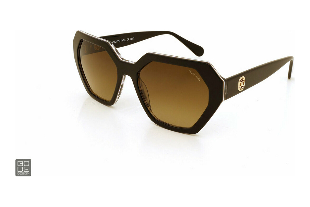 Comma   77227 03 schwarz transparent gemustert | gold matt