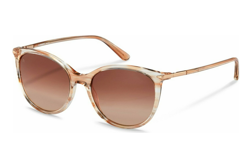 Rodenstock   R3322 A165 BROWNrose structured, rose gold