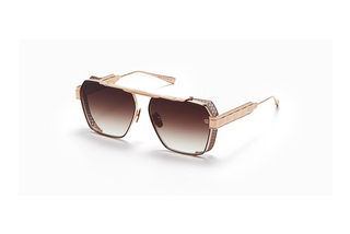 Balmain Paris BPS-155 B Dark Chocolate Brown to Clear w Full Black Mirror Lenses - ARRose Gold - Brown Enamel - w