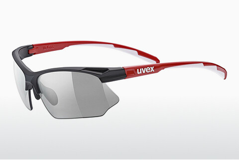 サングラス UVEX SPORTS sportstyle 802 V black red white